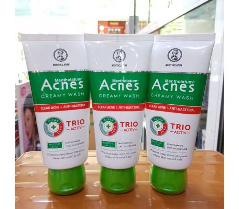 Sữa rửa mặt Acnes Trio Activ ngăn ngừa mụn