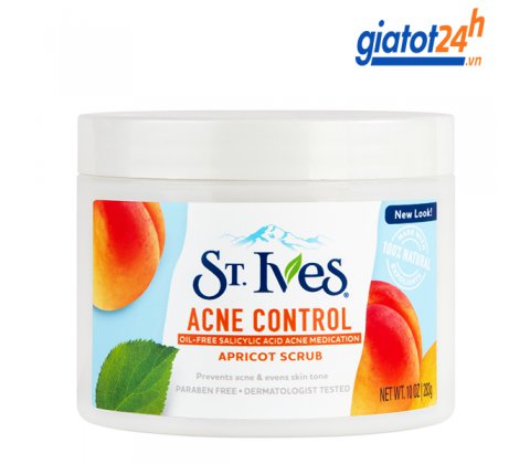 Tẩy Tế Bào Chết St.Ives Acne Control Apricot Scrub